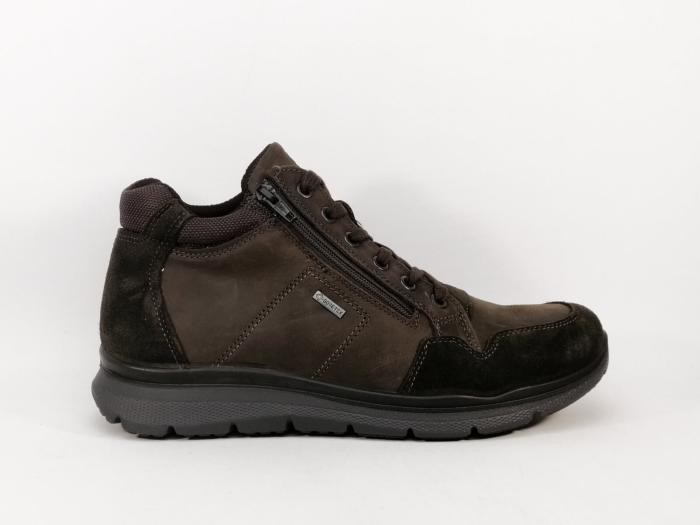 Basket montante homme cuir marron wateproof goretex destockage IMAC ARA 454076 804095