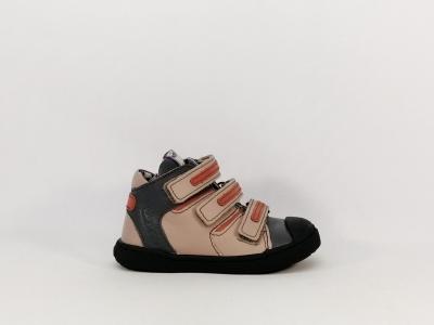 Basket montante ultra résistante en cuir à velcro destockage MOD8 kenny garçon bébé