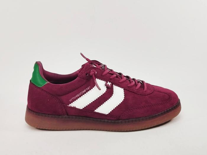 Basket sans lacets femme rouge bordeaux souple confortable destockage XTi 144170 pas cher