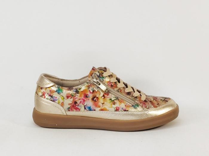 Chaussures femme pieds larges, basket chic confort largeur H originale CAPRICE 23759