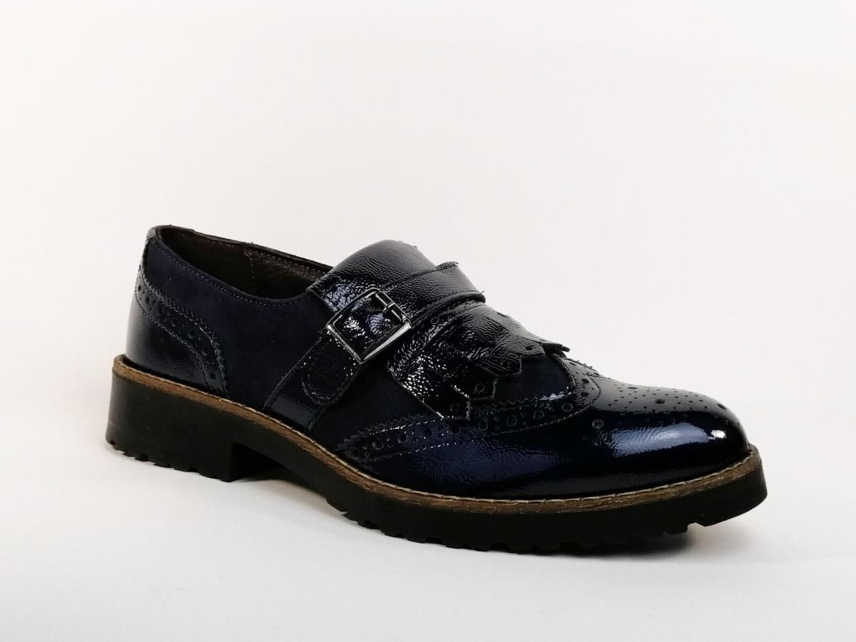 derby cuir vernis femme