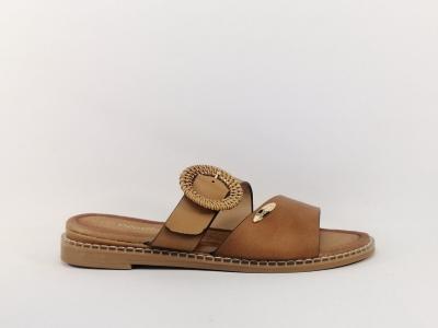 Mule chic camel femme destockage DEES SHOES Marmota à pas cher