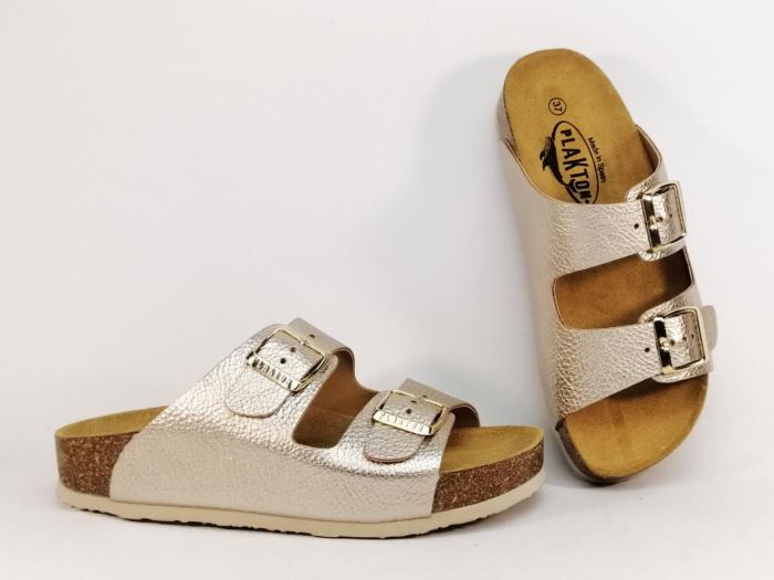 Mule femme cuir confort chic et tendance PLAKTON cp beta elefante nude Fabrication Espagne