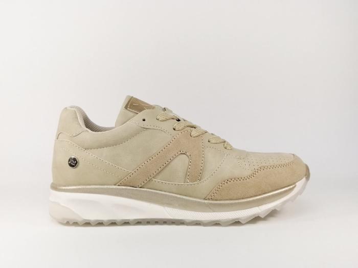 Sneakers femme tendance beige à pas cher destockage XTi 49012