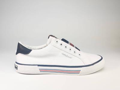 Tennis en toile à élastiques blanche TOM TAILOR 699530300 pour femme