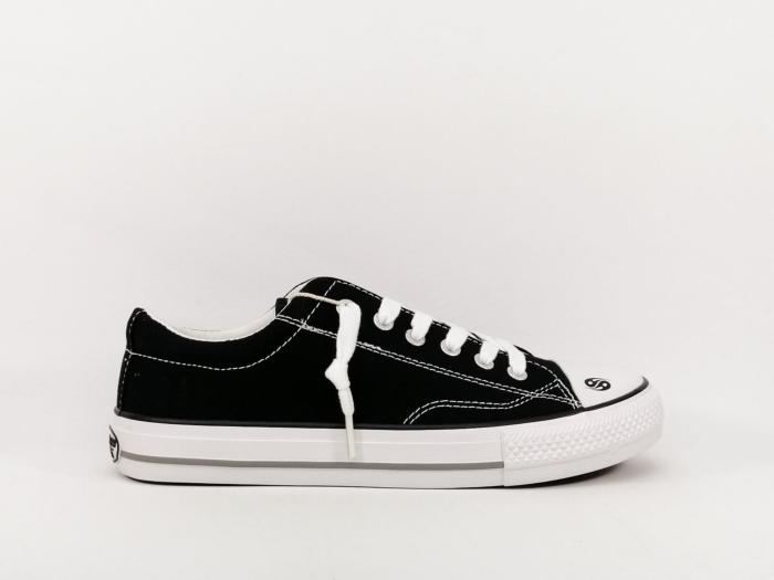 Tennis en toile noire confortable à élastique DOCKERS 48TE608 mixte