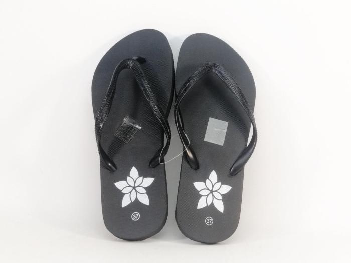 Tong de plage noire femme à pas cher LADIES FLIP FLOP