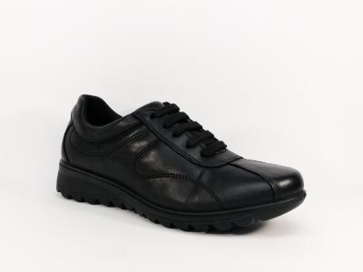 Basket femme très confortable en cuir noir destockage IMAC 607450