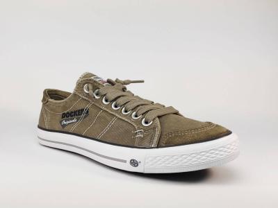 Tennis en toile beige grande pointure homme à élastique DOCKERS 30ST027