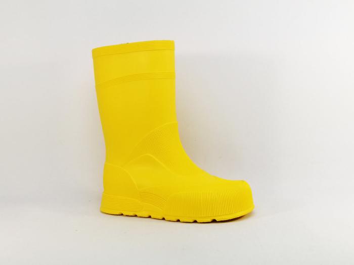 Botte de pluie bébé à pas cher jaune pour enfant destockage UMO bifur - Made in France