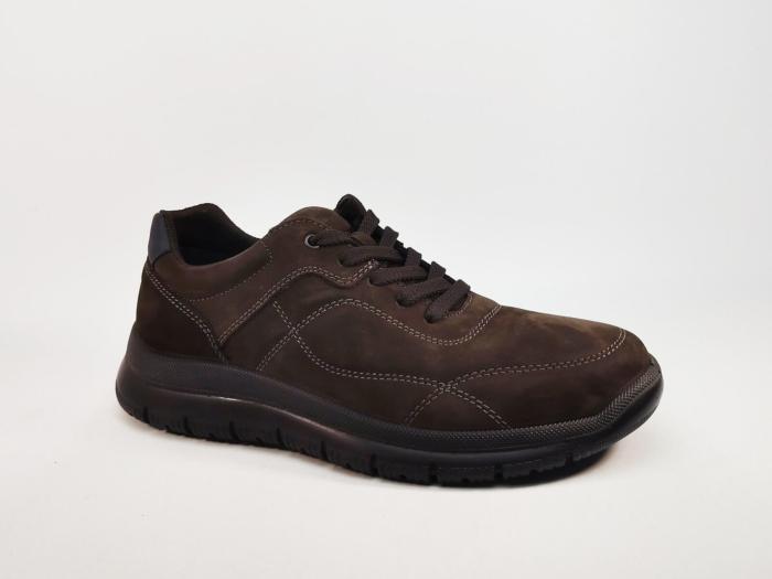 Chaussures homme pieds larges confortables cuir marron destockage IMAC 852540 extra wide