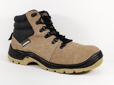 Avis clients de Chaussure travail montante homme PAREDES CM5048 cuir camel  résistante confortable