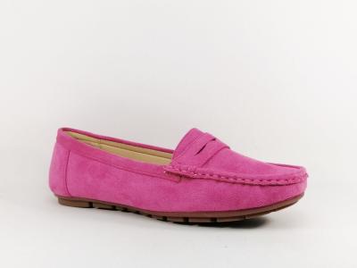 Mocassin femme rose fushia grande pointure semelle cuir pas cher CINK ME DM6Y-3