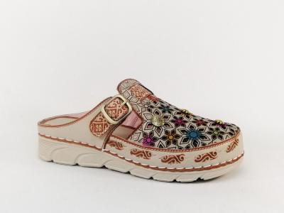 Sabot femme original en cuir tendance et chic LAURA VITA Dorry 01 confortable