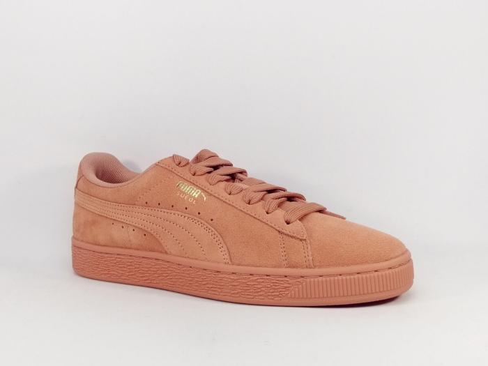 Basket PUMA suede classic corail en destockage à pas cher mixte 366490