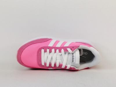 Basket femme ADIDAS run60 rose destockage à pas cher confortable et tendance