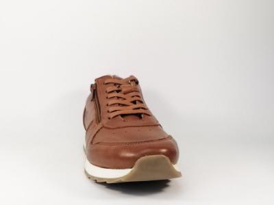 Basket de ville tendance en cuir camel ORLAND 1996 pour femme