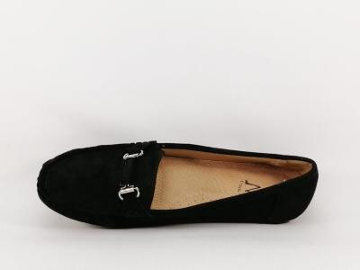 Mocassin noir souple grande pointure femme CINK ME DM6y-1
