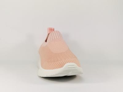 Sneakers femme en toile rose nude destockage XTi 49823 à pas cher
