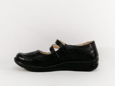 Babies noire femme velcro semelle en cuir confortable à pas cher SWEET'R doom