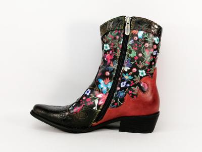 Santiag femme originale bottine LAURA VITA hicnio 24b en cuir de qualité