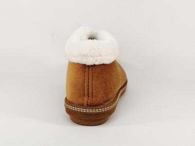 Pantoufle fourrée femme hiver velours camel confortable CHIC & RELAX terrue