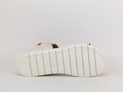 Sandale compensée femme chic semelle mémoire de forme confortable destockage COTEMER Varamy OR