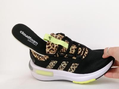 Basket femme ADIDAS racer TR23 noir leopard destockage à pas cher running confortable