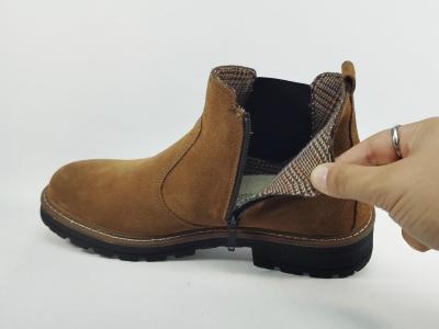Bottines homme en daim camel cuir nubuck confortable destockage IMAC ARA 854066