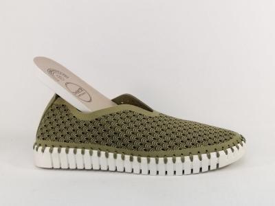 Chaussure été femme tendance confortable et souple SWEET'R juliana kaki à pas cher