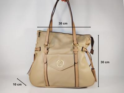 Sac épaule femme grandes anses chic tendance taupe en destockage XTi 184545 à pas cher