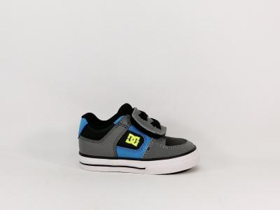 Basket garçon bébé à velcro destokage DC shoes pure v en cuir