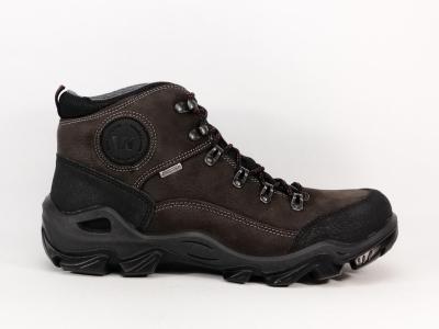 Chaussure randonnée montante cuir marron waterproof destockage IMAC 254008 homme