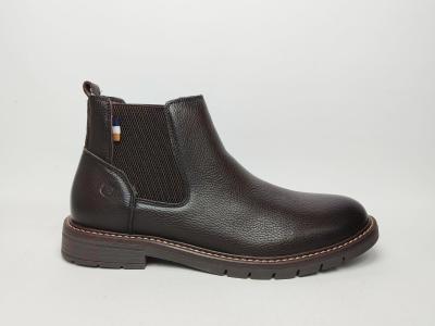 Chelsea boot homme cuir marron confortable chic destockage LONDONS LIFE 162673 à pas cher