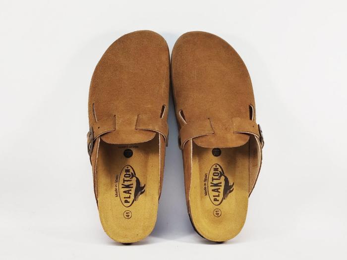 Sabot homme cuir confort marron semelle à mémoire de forme PLAKTON blog roble tendance