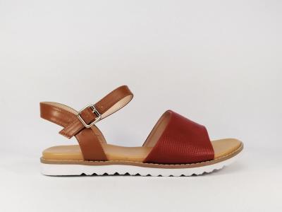 Sandale rouge en grande pointure femme à pas cher CINK ME DF926