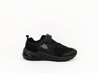 Sneakers sport noir garçon en destockage KAPPA snugger à pas cher