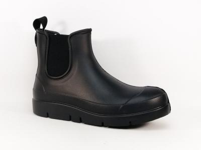 Bottine de pluie femme  pas cher destockage BAUDOU stella noire confortable et lgre