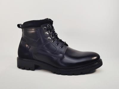 Bottine homme cuir noir chic et confortable destockage ROADSIGN grima tendance