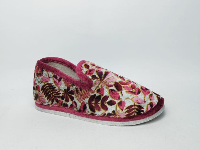 Chausson femme semelle feutre charentaise originale rose CHIC & RELAX gabilo