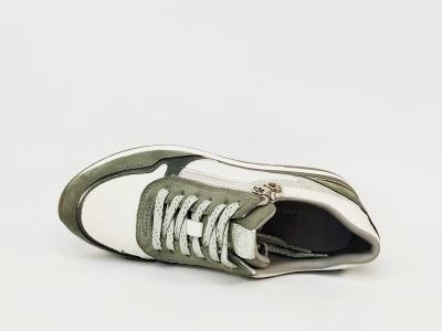 Basket femme TAMARIS 23613 chic et confortable vert sage à pas cher véganes