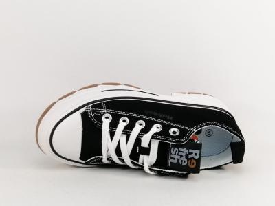 Basket noire femme tendance semelle épaisse confortable destockage REFRESH 171920 tendance à pas cher