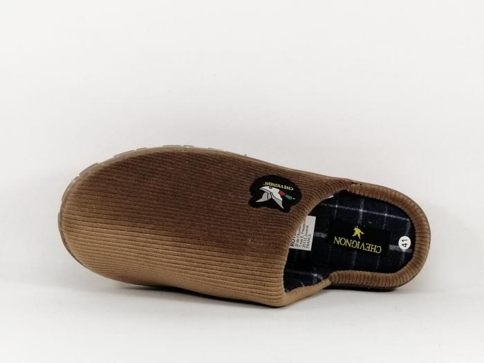 Chaussons Beck Heinz Pour Homme - Mules En Velours Côtelé, Semelle Souple Antidérapante
