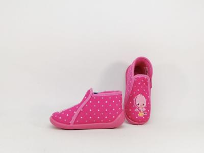 Chaussons rose destockage TOOTI xadage bébé fille fabrication française