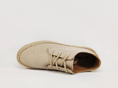 Chaussure homme toile beige pas cher légère et tendance TERRE DE MARINS tamoula semelle corde