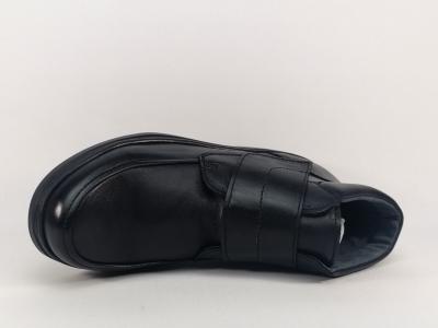 Chaussure montante homme grand confort tout cuir à velcro ORLAND 16132 / 16131