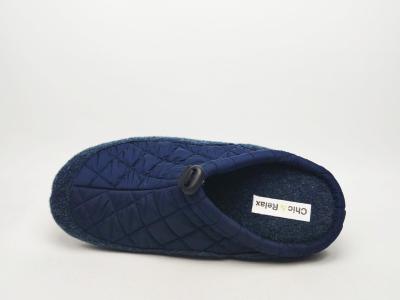 Chausson homme confortable original bleu marine CHIC & RELAX dave à pas cher