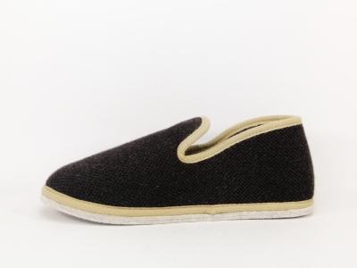 Chausson homme semelle feutre pantoufle confortable marron CHIC & RELAX gofrey à pas cher
