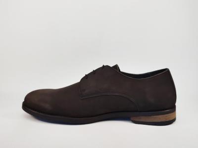 Chaussure chic homme grande taille derby cuir marron destockage STORM bariello à pas cher