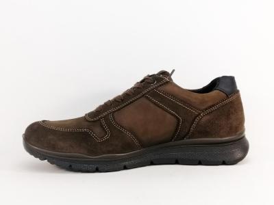 Chaussure homme cuir marron confortable souple et waterproof Destockage IMAC 452578